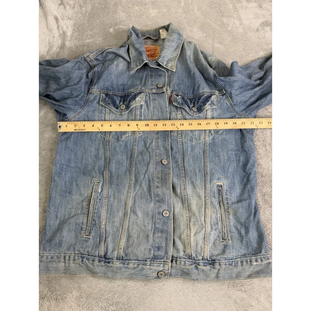 Vintage Y2K Levi's Denim Trucker Jacket Men's Size 2XL Blue